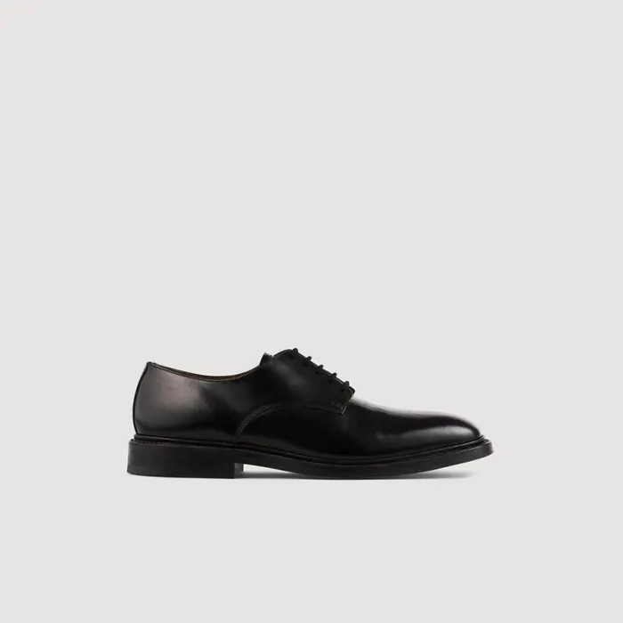 Loafers and Dress Shoes Men SANDRO Patent Leather Derbies Black