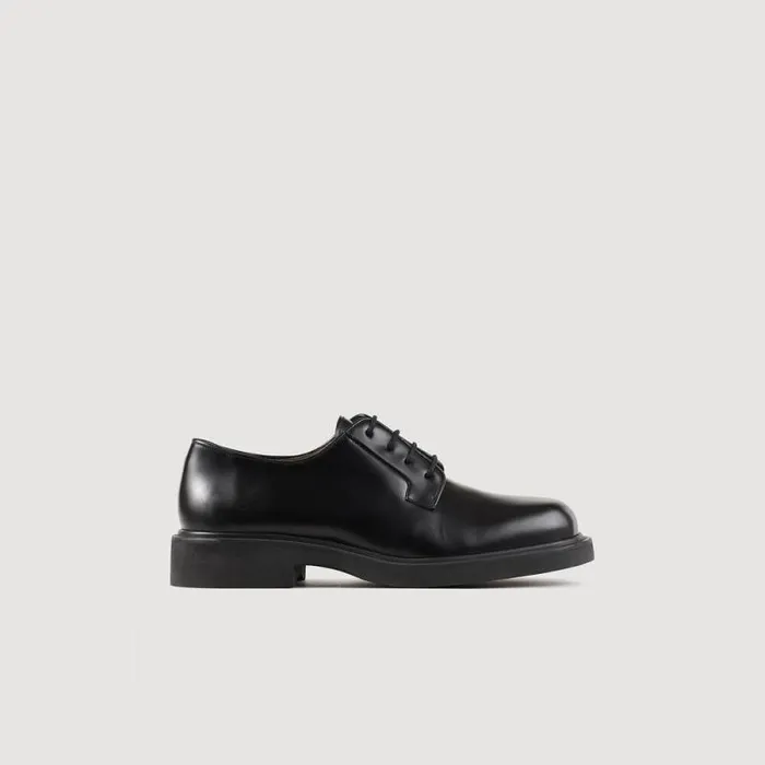Loafers and Dress Shoes Men SANDRO Patent Leather Derbies Black