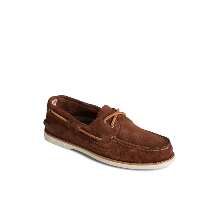 Loafers and Oxfords Men Sperry Classic Authentic Original Suede Boat Shoe Brown