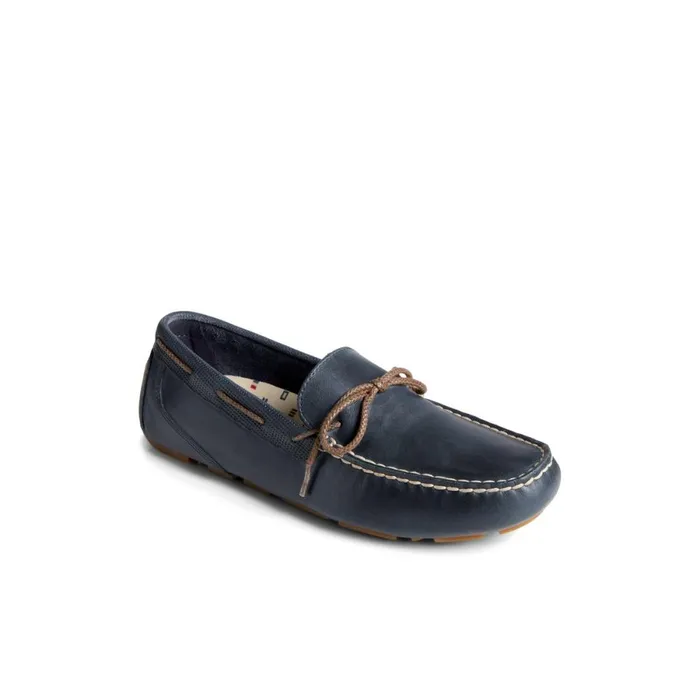 Loafers and Oxfords Men Sperry Davenport Deboss Leather 1Eye Driver Navy