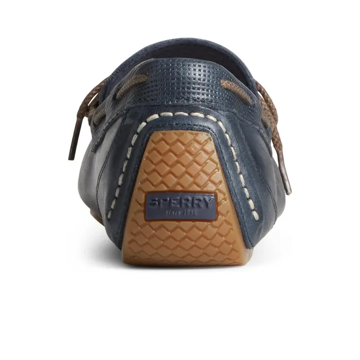 Loafers and Oxfords Men Sperry Davenport Deboss Leather 1Eye Driver Navy