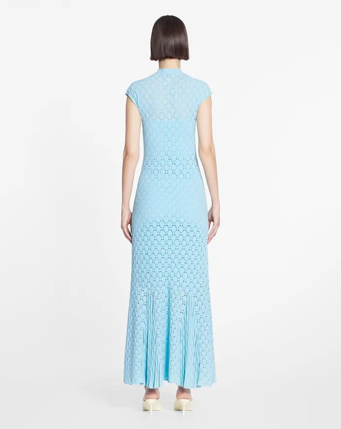 Long Dress In Lace Effect Knit Budgie Women Lanvin Dresses Long Dress In Lace Effect Knit Budgie Women Lanvin Dresses