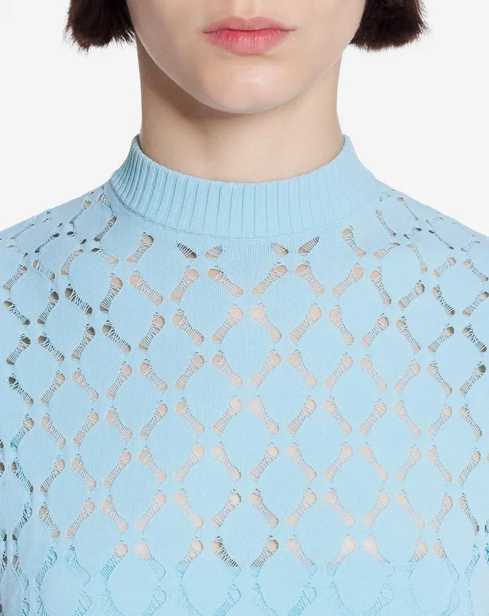 Long Dress In Lace Effect Knit Budgie Women Lanvin Dresses Long Dress In Lace Effect Knit Budgie Women Lanvin Dresses