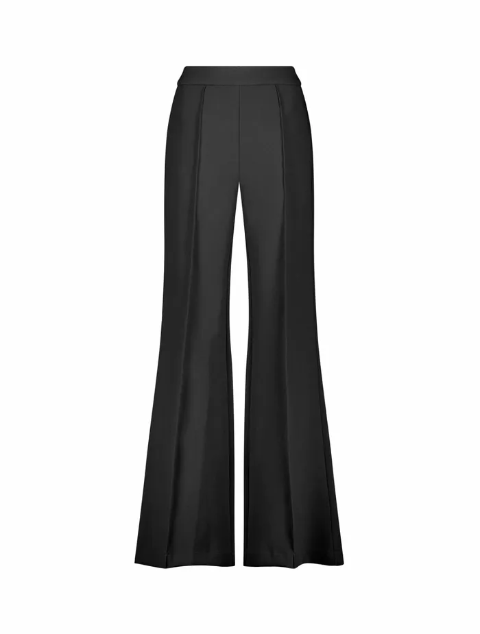Mac Duggal Pants Women Classic Crepe Wide Leg High Waisted Trouser Pant 8211 FINAL SALE Black