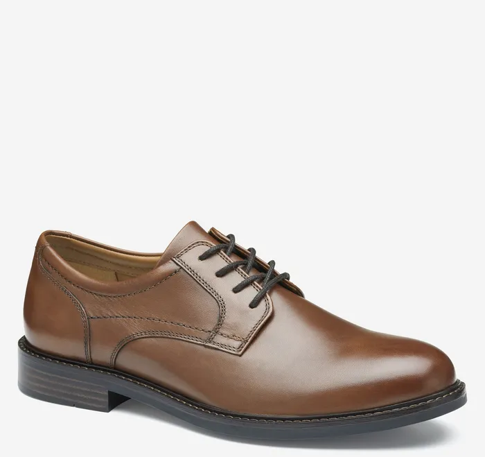 Mason Plain Toe Tan Full Grain Men LaceUps Johnston and Murphy