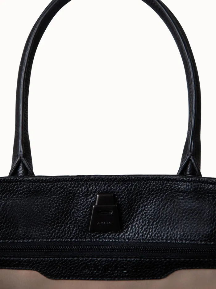 Medium Ai Messenger Bag In Braided Leather Black Women Akris Tote Bags