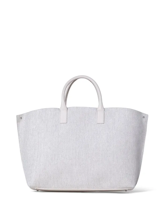 Medium Ai Messenger Bag In Canvas With Leather Hearts Multicolor Women Akris Top Handle Bags
