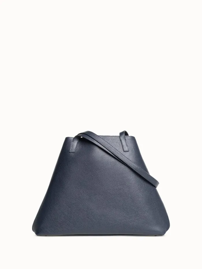Medium Ai Shoulder Bag In Horsehair And Leather Denim Women Akris Shoulder Bags