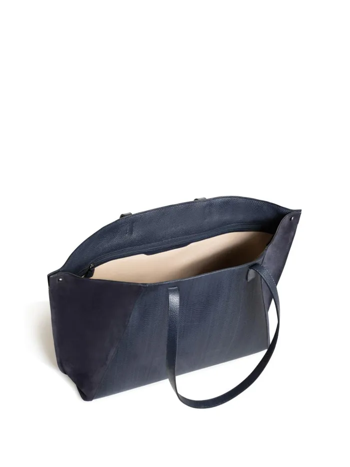 Medium Ai Shoulder Bag In Horsehair And Leather Denim Women Akris Shoulder Bags