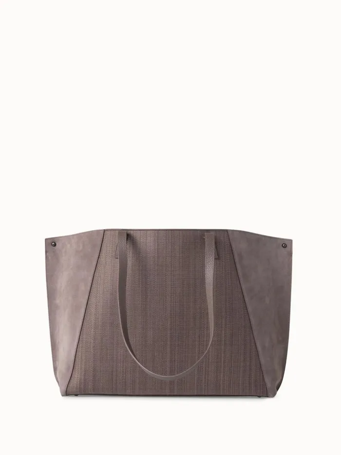 Medium Ai Shoulder Bag In Horsehair And Leather Taiga Women Akris Shoulder Bags