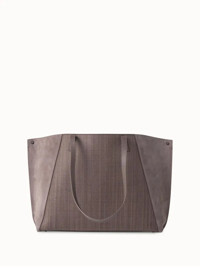 Medium Ai Shoulder Bag In Horsehair And Leather Taiga Women Akris Shoulder Bags