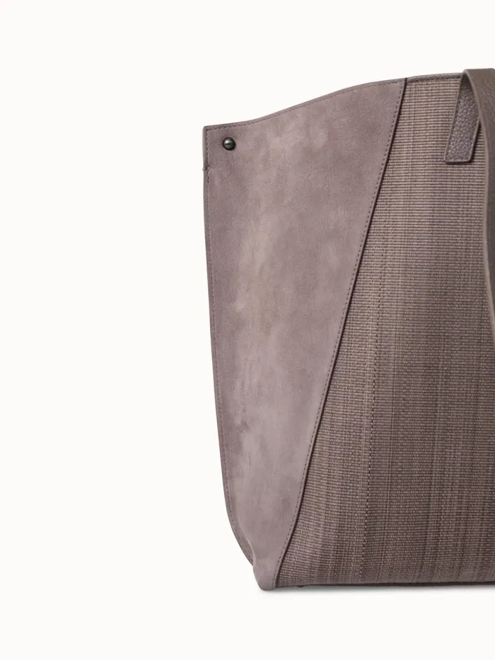 Medium Ai Shoulder Bag In Horsehair And Leather Taiga Women Akris Shoulder Bags