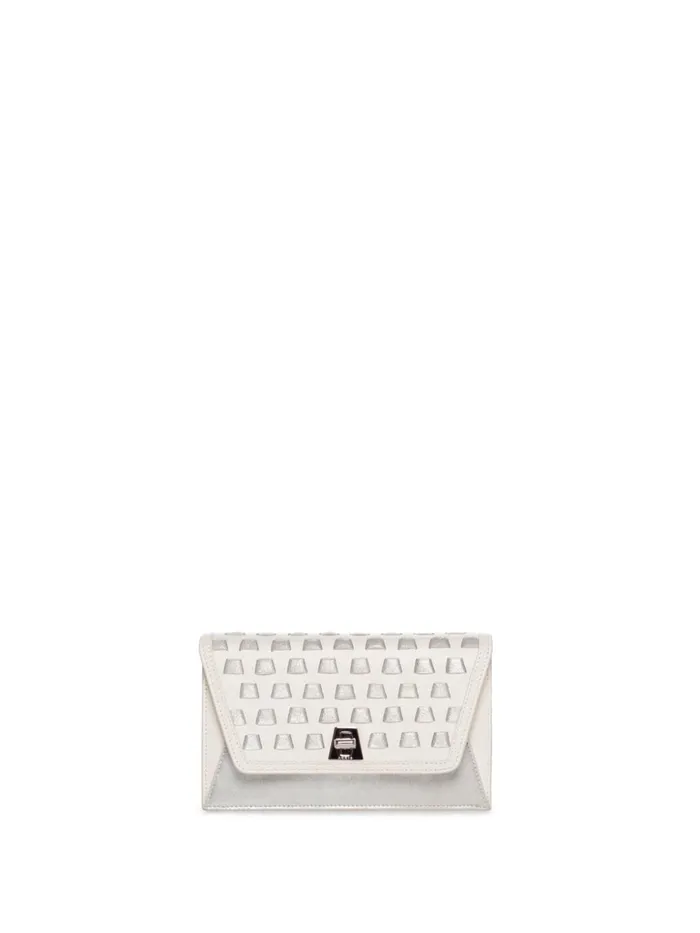 Medium Anouk Crossbody Clutch Bag With Handwoven Details Cream Women Akris Mini Bags