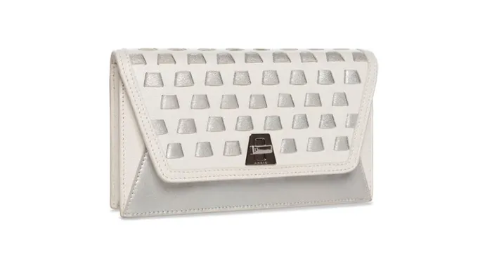 Medium Anouk Crossbody Clutch Bag With Handwoven Details Cream Women Akris Mini Bags