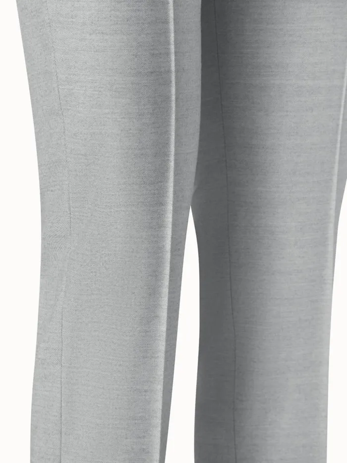 Melissa Flannel Stretch Pant Chalk Women Akris Pants