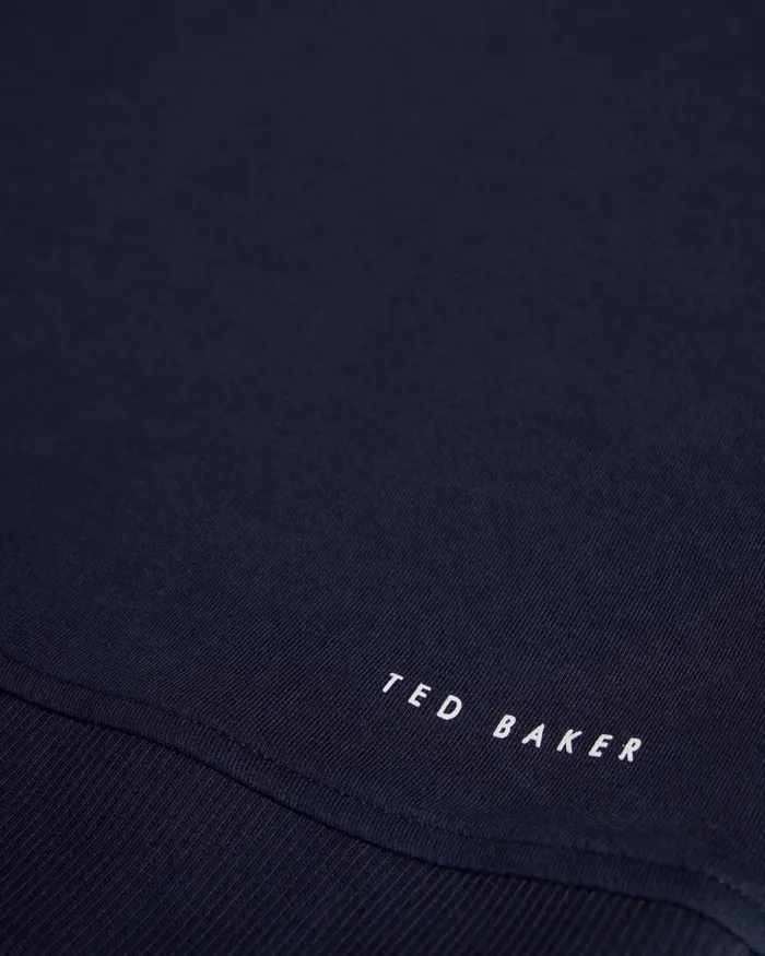 Men ANTRAM 8211 Long Sleeve Half Zip Funnel Neck Navy Ted Baker Tops Men ANTRAM 8211 Long Sleeve Half Zip Funnel Neck Navy Ted Baker Tops