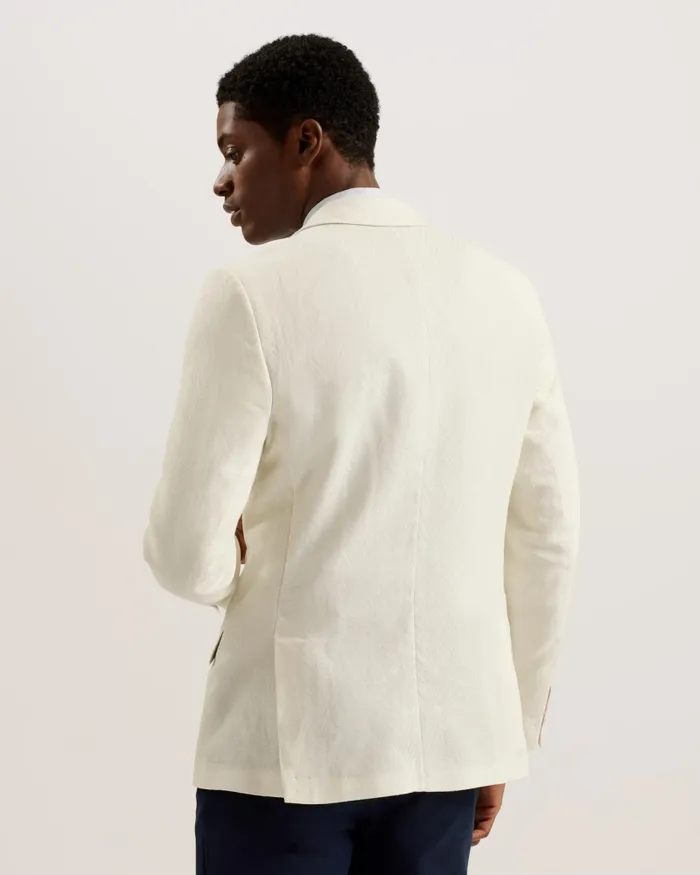 Men BALHUMJ 8211 Herringbone Cotton Linen Blazer Natural Ted Baker Coats and Jackets Men BALHUMJ 8211 Herringbone Cotton Linen Blazer Natural Ted Baker Coats and Jackets
