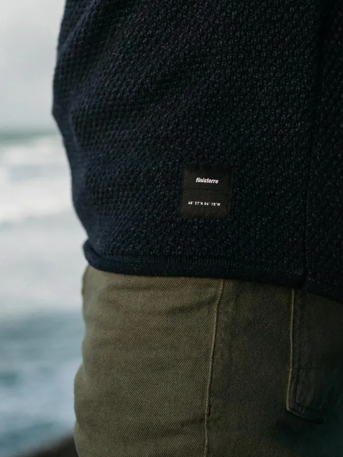 Men Barents Jumper Indigo Finisterre Knitwear