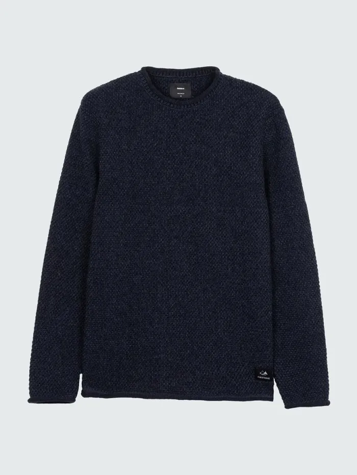 Men Barents Jumper Indigo Finisterre Knitwear
