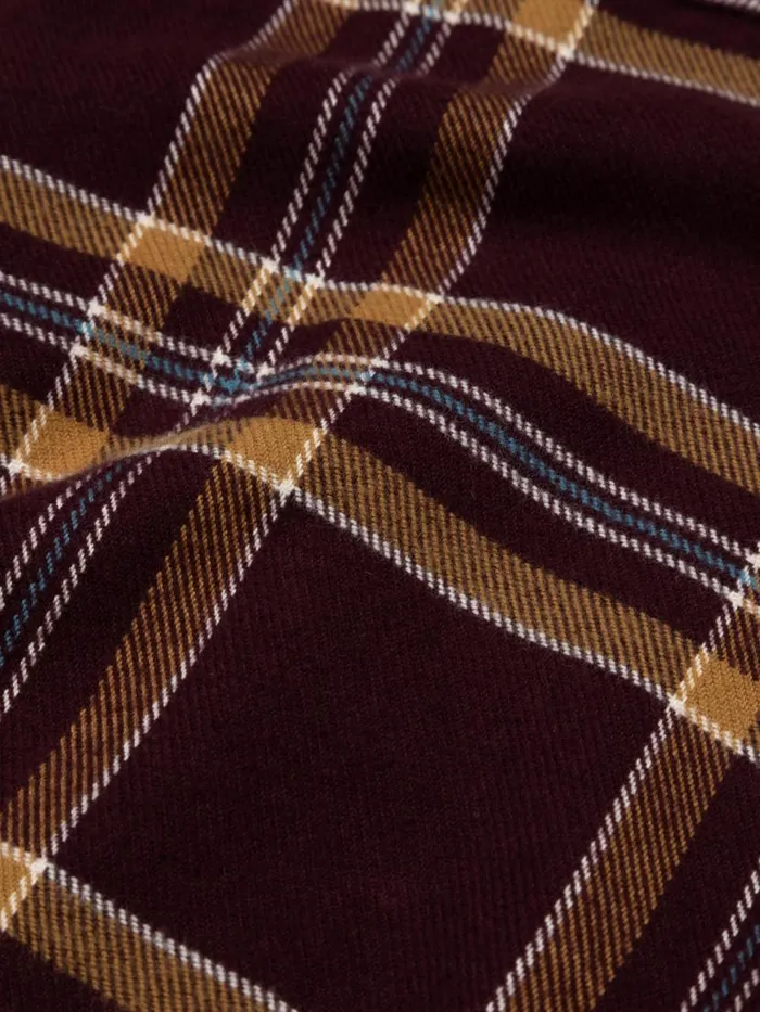 Men Beardsmore Shirt Black Cherry Check Finisterre Shirts