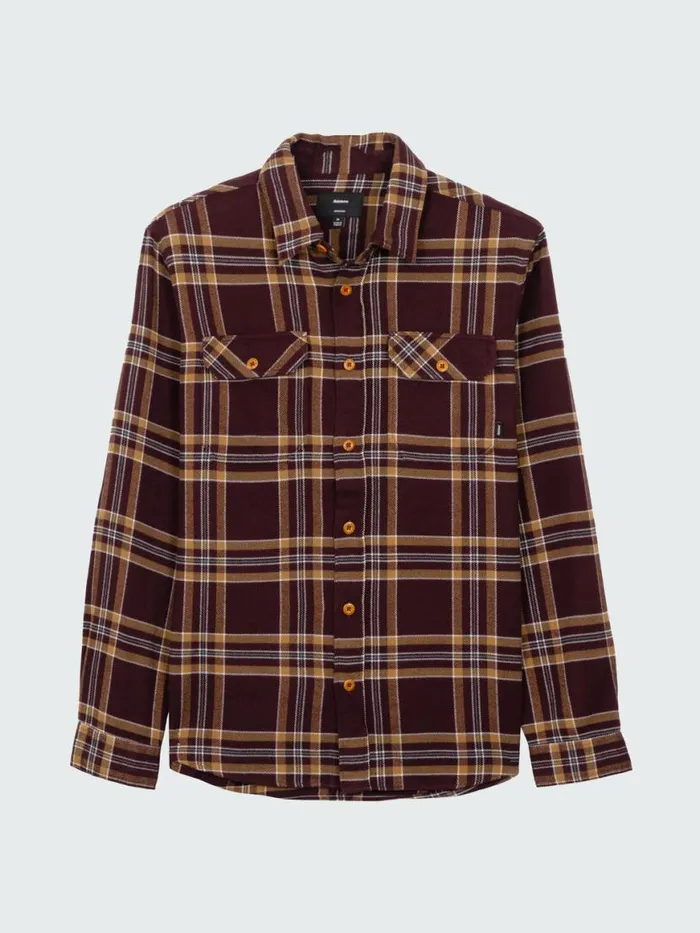 Men Beardsmore Shirt Black Cherry Check Finisterre Shirts