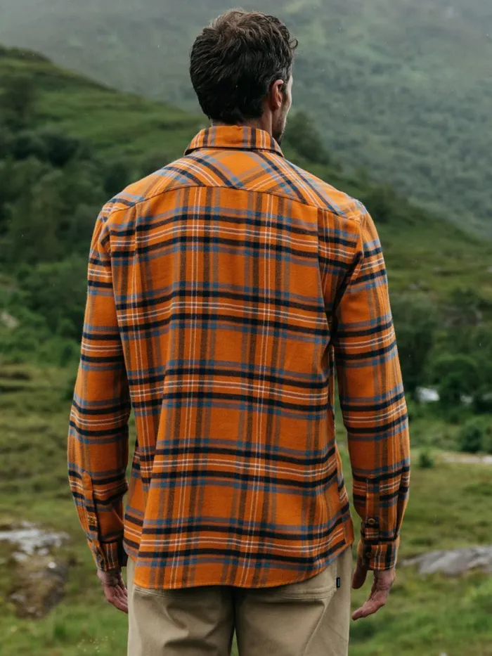 Men Beardsmore Shirt Harvest Gold Check Finisterre Shirts