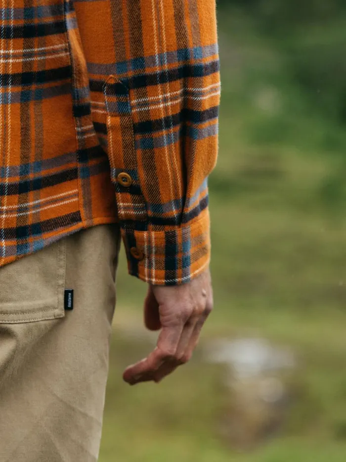 Men Beardsmore Shirt Harvest Gold Check Finisterre Shirts