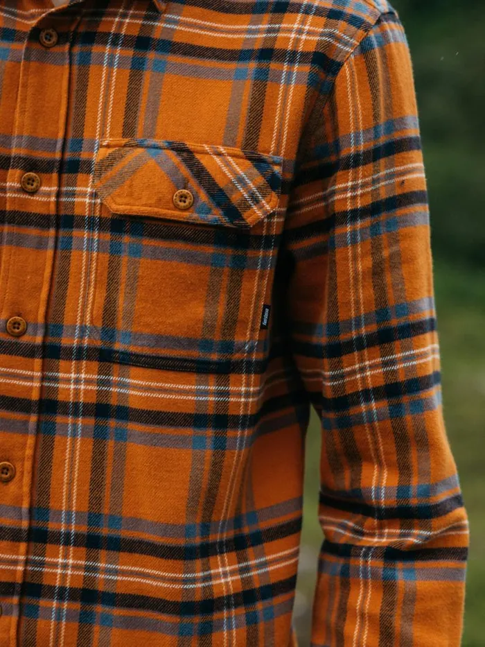 Men Beardsmore Shirt Harvest Gold Check Finisterre Shirts