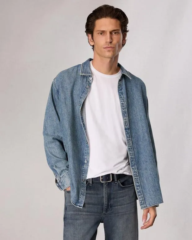 Men Belts Rag and Bone Evan Leather Belt Salute