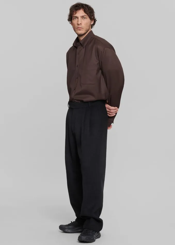 Men Beo Wool Suit Pants 8211 Black The Frankie Shop Bottoms