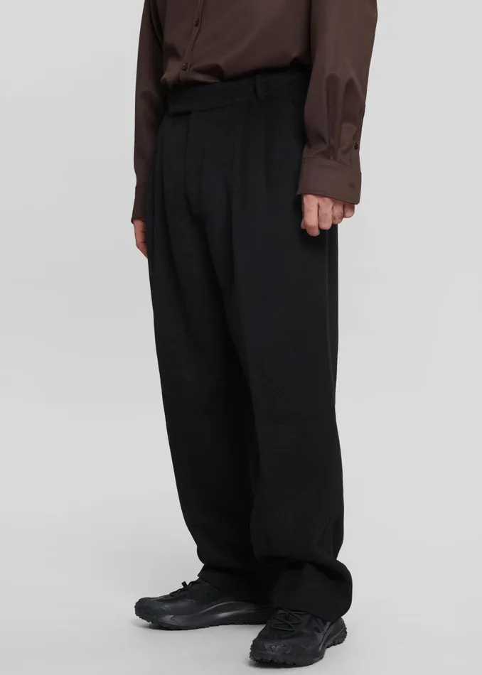 Men Beo Wool Suit Pants 8211 Black The Frankie Shop Bottoms
