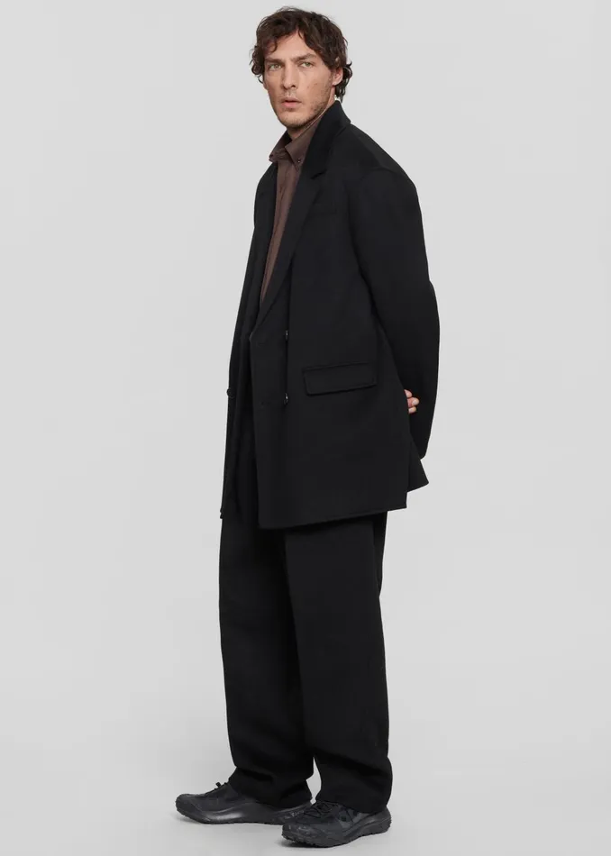 Men Beo Wool Suit Pants 8211 Black The Frankie Shop Bottoms