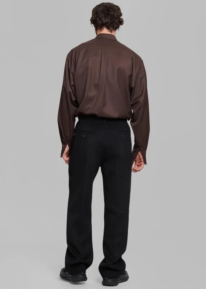 Men Beo Wool Suit Pants 8211 Black The Frankie Shop Bottoms
