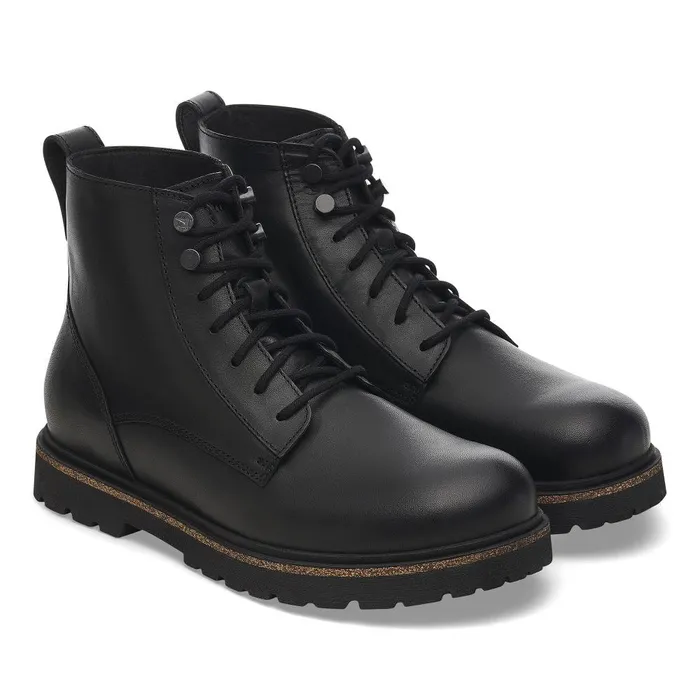 Men Birkenstock Boots Highwood Lace Mid Black
