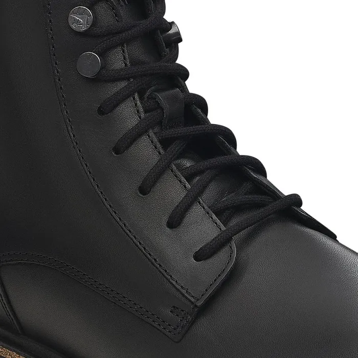 Men Birkenstock Boots Highwood Lace Mid Black