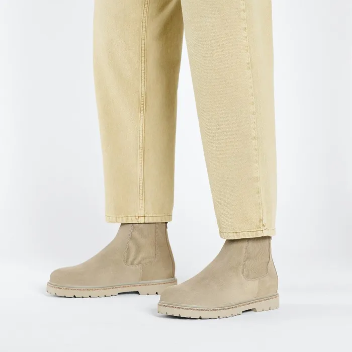 Men Birkenstock Boots Highwood Slip Taupe