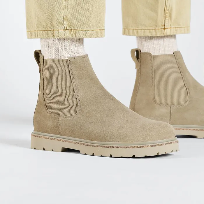 Men Birkenstock Boots Highwood Slip Taupe