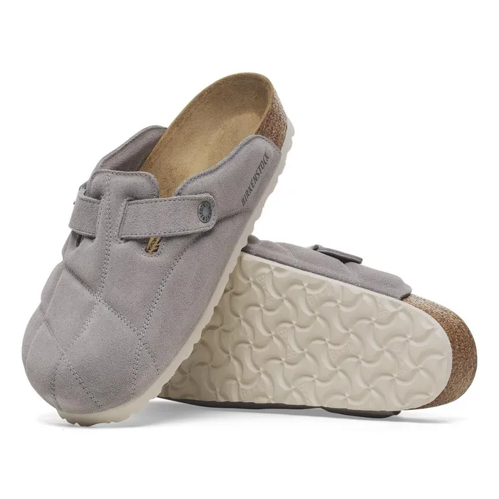 Men Birkenstock Clogs Boston Quilted Stone Coin