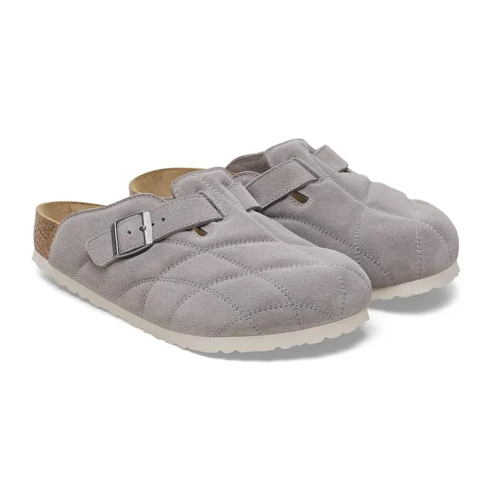 Men Birkenstock Clogs Boston Quilted Stone Coin