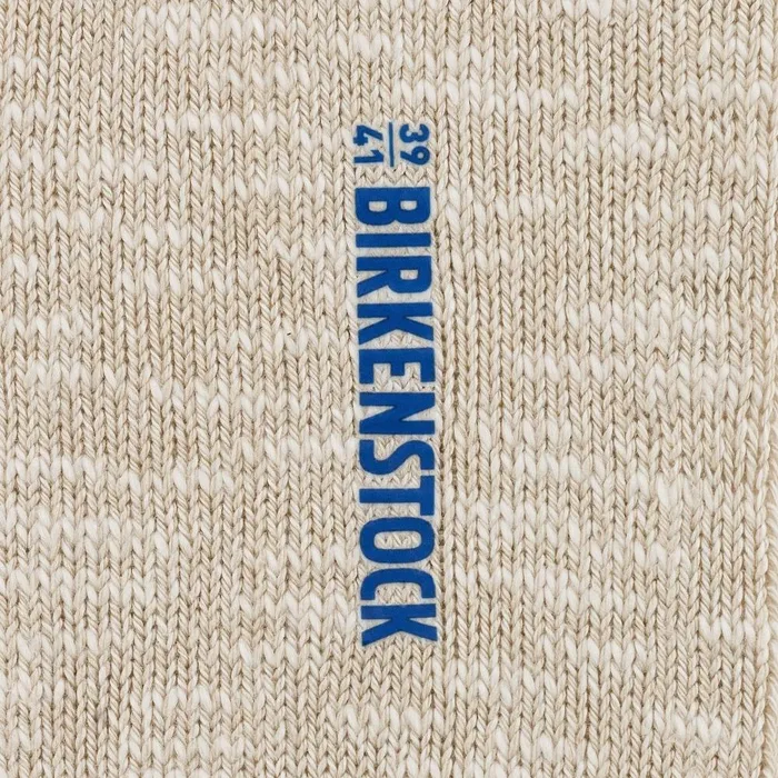 Men Birkenstock Socks Cotton Slub Beigewhite