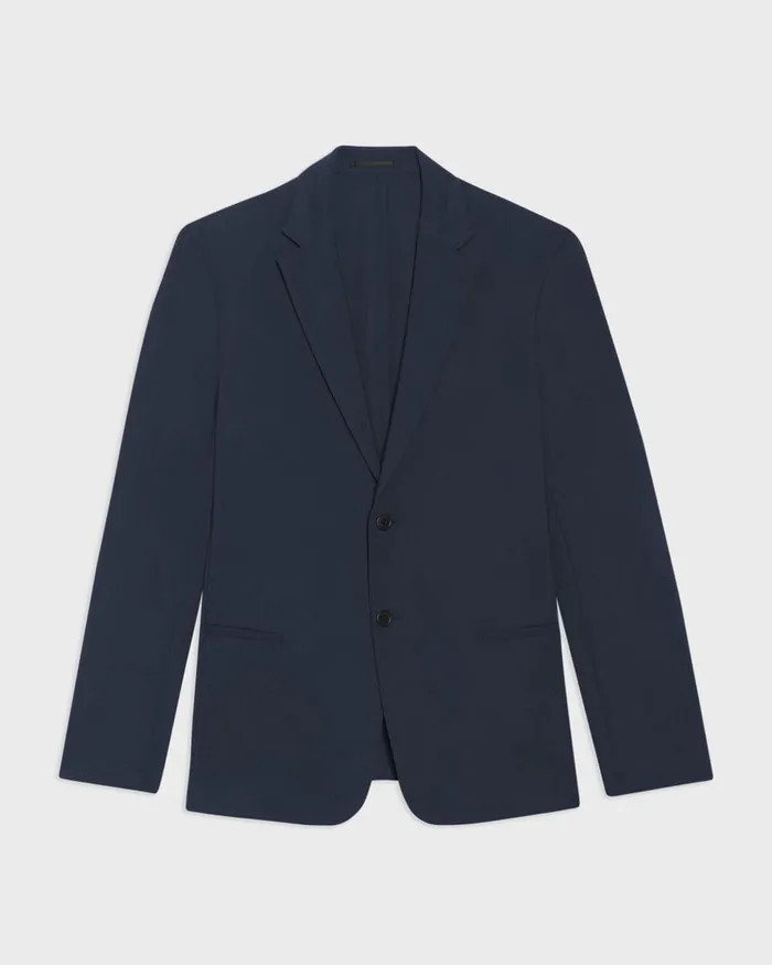 Men Blazers Jackets Theory Clinton Blazer In Precision Ponte Baltic