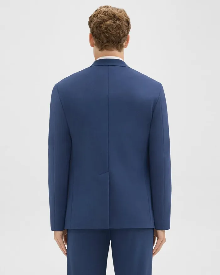 Men Blazers Jackets Theory Clinton Blazer In Precision Ponte Deep Atlantic