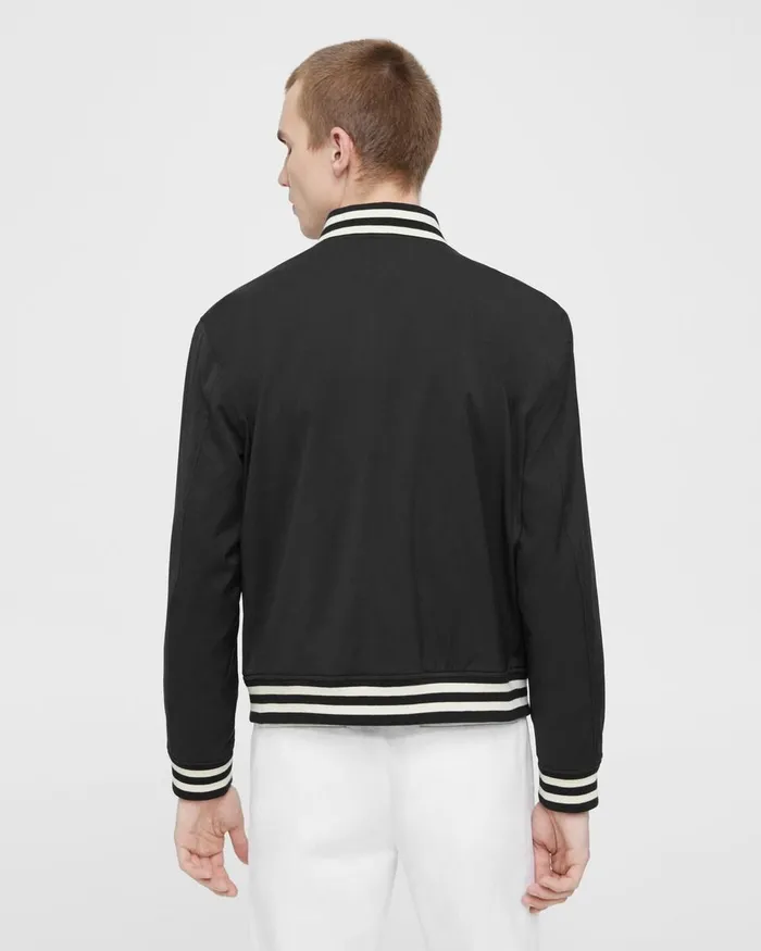 Men Blazers Jackets Theory Varsity Jacket In Neoteric Black