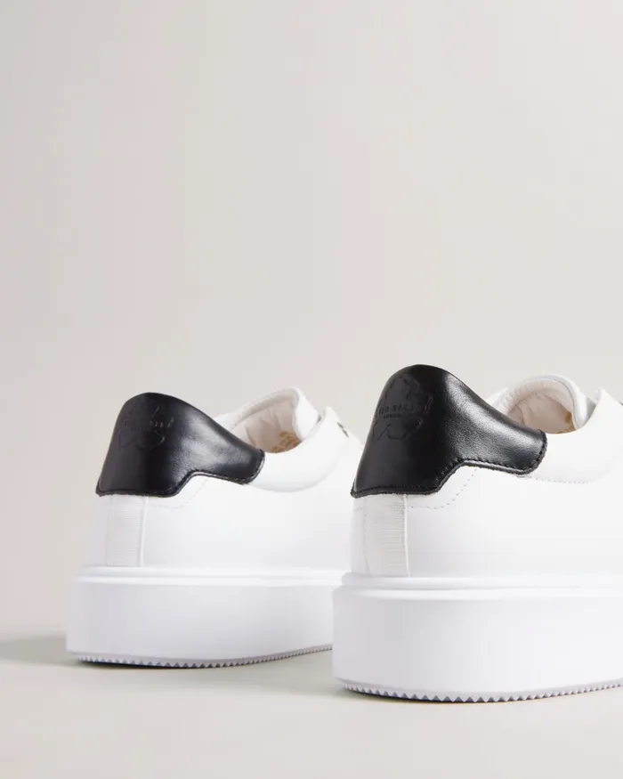Men BREYON 8211 Inflated Sole Trainers White Ted Baker Trainers
