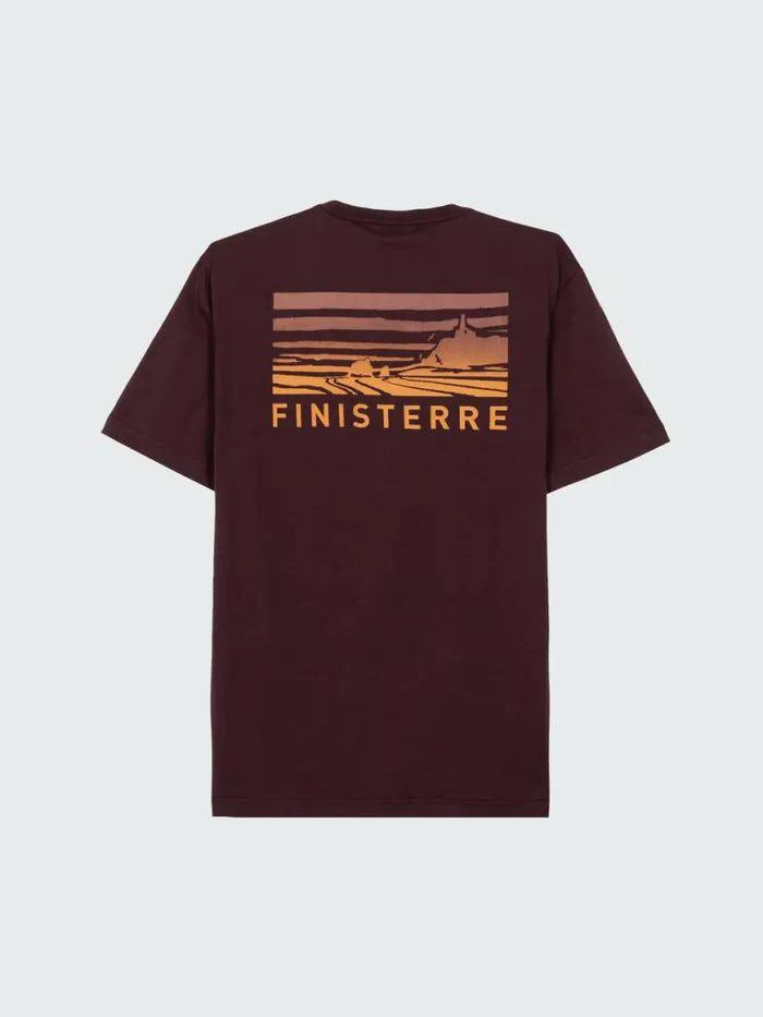Men Cape TShirt Black Cherry Finisterre TShirts