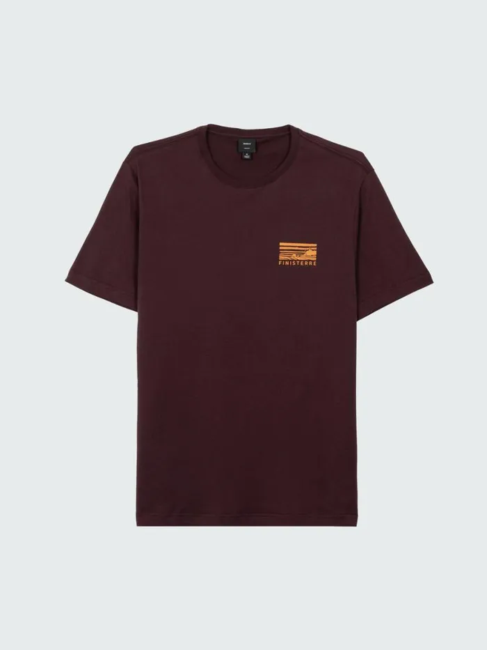 Men Cape TShirt Black Cherry Finisterre TShirts