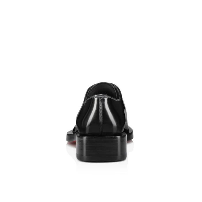 Men Caraca Oxfords 8211 Abrasivato Calf Leather 8211 Black Christian Louboutin Buckles and Laceups