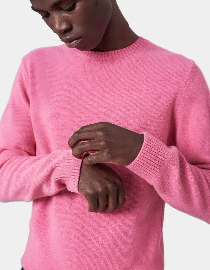 Men Classic Merino Wool Crew 8211 Ivory White Knit Sweaters Colorfulstandard
