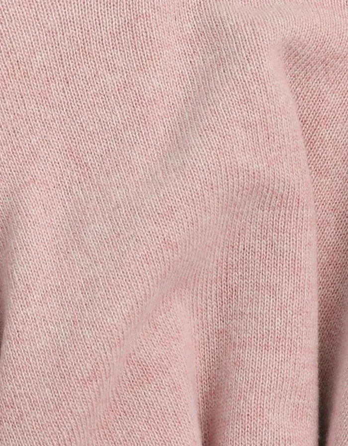 Men Classic Merino Wool Crew Faded Pink Colorful Standard Knit Sweaters