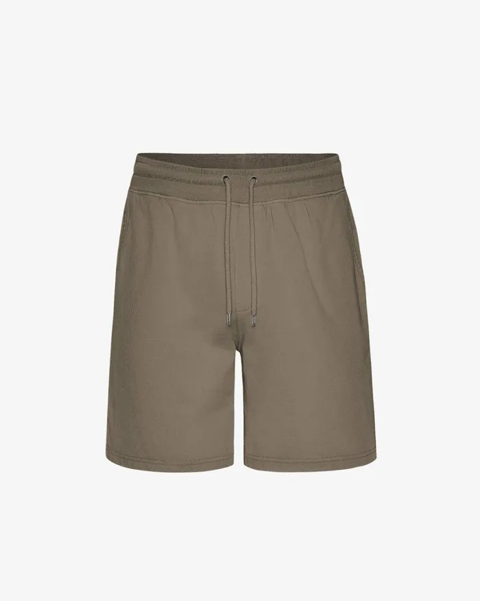 Men Classic Organic Sweatshorts Cedar Brown Colorful Standard Shorts